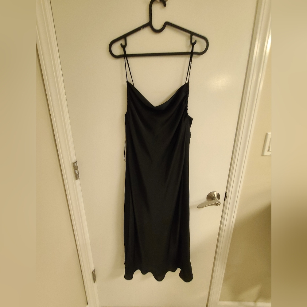 Zara satin slip dress